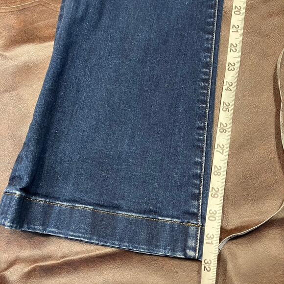 Duluth Trading Co. Womens Asset Management High Rise Trouser Jeans 6x33 Dark - Picture 12 of 16